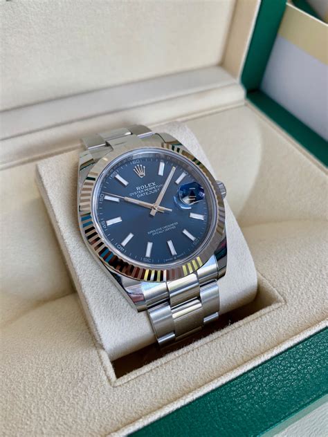 datejust fondo blu rolex|rolex datejust 41 blue.